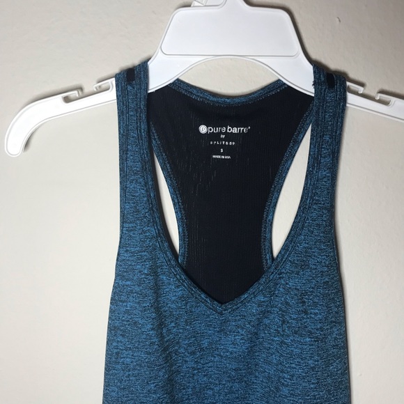 Pure Barre S Blue and Black Tank - Picture 2 of 6